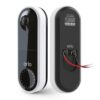 Arlo Essential Wired Video Doorbell - HD Video, 180° View, Night Vision, 2 Way Audio, DIY Installation (wiring required), Security Camera, Doorbell Camera, Home Security Cameras, White - AVD1001
