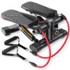 KeppiFitness Mini Stair Stepper with Resistance Bands, 350LB Capacity