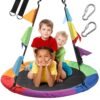 40 Inch Saucer Tree Swing for Kids Outdoor (Color)