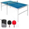 Table Tennis Game Set with Net, Paddles, and Balls