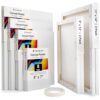 Canvas Panels Multi Pack - 30 Pack - Various Sizes - Triple Primed Cotton - Acid-Free - for Oil, Acrylic, Watercolor Painting