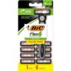 BIC Flex 4 Men's Razor Kit, 1 Handle and 8 Cartridges