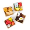 Melissa & Doug Food Groups Wooden Play Food Set for Kids - 21 Pieces with 4 Crates