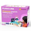 Plugo Link STEM Educational Toy for Kids 4-10 Years, Magnetic Building Blocks with 200 STEM Puzzles
