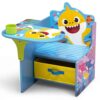 Baby Shark Chair Desk with Storage Bin by Delta Children