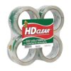 Duck HD Clear Packing Tape - 4 Rolls, 218 Yards