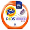 Tide PODS Laundry Detergent Pacs, 57 Count, White Lavender Scent