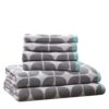 Lita Cotton Bathroom Towel Set - 6-Piece, Dark Grey