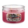 Scented Juicy Black Cherries 3-Wick Candle, 10oz - Dark Red Color