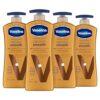Vaseline Intensive Care Almond Smooth Body Lotion 20.3 oz, Pack of 4