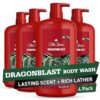 Old Spice Men's Body Wash, Dragonblast, 30 fl oz, Pack of 4
