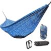Camping Hammock and Carabiners Set - Portable, Durable, Lightweight - Outdoor Gear for Hiking, Backpacking