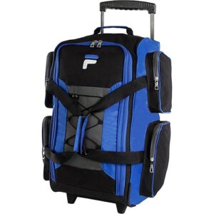 Fila 22" Lightweight Carry On Rolling Duffel Bag, Blue, One Size