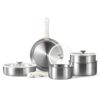 Stainless Steel Cookware Set with Detachable Handle, 10-Piece
