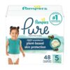 Pampers Pure Protection Diapers - Size 5, 48 Count, Hypoallergenic Premium Disposable Baby Diapers