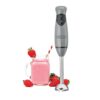 BELLA Immersion Blender, Mixer and Emulsifier with Whisk Attachment, 2 Speed, 250 Watt, Gray