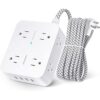Surge Protector Power Strip with 8 Outlets and 4 USB Ports, 5Ft Extension Cord