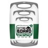 Freshware Cutting Board Set [Set of 3] with Juice Grooves and Easy-Grip Handles, BPA-Free