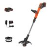 BLACK+DECKER 20V MAX String Trimmer and Edger - Cordless - 12 Inch - 2 Batteries Included