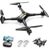 SYMA X600W Foldable Drone with 1080P Camera, Remote Control Quadcopter for Kids and Adults, Altitude Hold, Headless Mode, 3D Flips (2 Batteries)