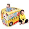 Cocomelon Musical Yellow School Bus Pop Up Tent, Foldable, Imaginative Play, 3+