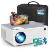 FANGOR 1080P HD Projector with WiFi and Bluetooth, 230” Projection Screen, Portable Home Theater Movie Proyector with Tripod, HDMI, USB, Laptop, iOS & Android Compatibility