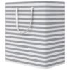 WOWBOX 100L Laundry Basket with Long Reinforced Handles - Grey