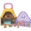 Disney Wish Mini Doll Playset with Star & Valentino Portable Set, Goat & Toy Figures, 10 Accessories