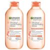 Garnier Micellar Gentle Peeling Water with PHA and Glycolic Acid, 2 Pack
