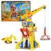 Bark Yard Crane Tower Playset with Rubble Action Figure, Bulldozer, and Kinetic Sand - Kids Toys 3+
