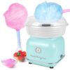 Nostalgia Classic Cotton Candy Machine with Cones and Scoop, Aqua