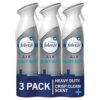 Febreze Heavy Duty Crisp Clean Air Freshener, 8.8 fl oz, Pack of 3