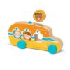 Melissa & Doug Wooden Roll & Ride Bus with 3 Disks