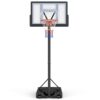 Outdoor Adjustable Portable Basketball Hoop - 10ft - for Kids and Adults