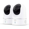 Eufy Security Indoor Cam 2-Cam Kit, 2K Pan & Tilt Camera with Wi-Fi, Motion Tracking