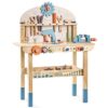 Wooden Tool Workbench Set for Kids - Construction Toy Bench Toy Gift