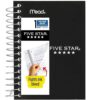 Five Star Fat Lil' Pocket Notebook, College Ruled, 200 Sheets, 5-1/2" x 3-1/2", Assorted Colors