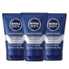 NIVEA MEN Deep Cleaning Face Scrub with Aloe Vera, 3 Pack of 4.4 Oz Tubes