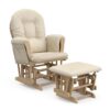 Storkcraft Premium Glider and Ottoman Set - Natural/Beige