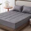 Queen Mattress Topper for Hot Sleepers - Cooling Pad with Natural Soybean Fibre - 60''x80''