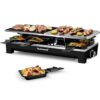 Techwood Raclette Table Grill, Electric Indoor Korean BBQ Grill with 2-in-1 Non-Stick Plate, 1500W Fast Heating, 8 Cheese Melt Pans - Ideal for Parties
