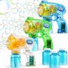 Bubble Gun Set with 3 Bubble Solutions for Kids - Summer Toy & Party Favor