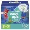 Pampers Easy Ups Training Pants - Size 2T-3T, 132 Count
