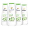 Dove Body Wash Refreshing Cucumber and Green Tea, 4 Count, 20 oz