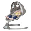 Zazu Baby Swing with Swinging Speed, Toys, Bluetooth, Remote Control - Grey/Blue