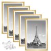 Picture Frame Set, 13x19, Set of 5, Gold