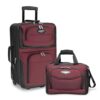 Travel Select Amsterdam Luggage Set, Burgundy, 2-Piece