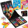 Art Kit 251-Pack Drawing Supplies Set for Kids, Teens - Arts and Crafts Gift Box with Trifold Easel, Scratch Paper, Sketch Pad, Coloring Book, Crayons, Pencils