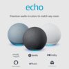 Amazon Echo 4th Gen with Premium Sound, Smart Home Hub, and Alexa (Charcoal)