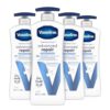 Vaseline Intensive Care Body Lotion Advanced Repair Unscented 20.3 oz, 4-Pack